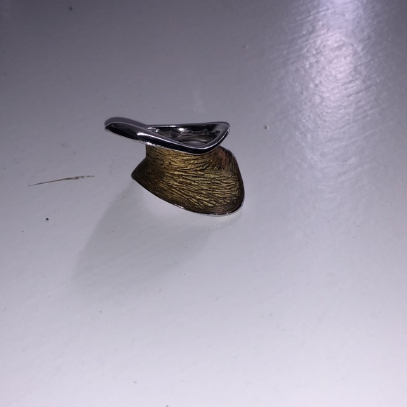 Silver and gold ring - Picture 5 of 8